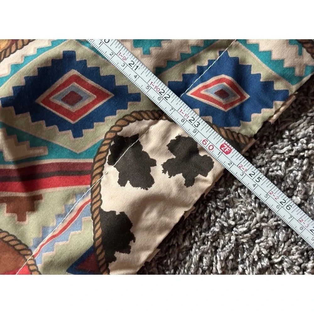 Royalton Western Cowboy Shams Boots Bandana‎ Print Pillow Covers Set of 2